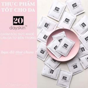 20dayskin Thực phẩm Làm Trắng Da, sạch mụn,...