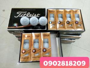 Bóng golf titleist pro v1 in logo làm quà tặng