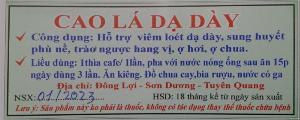 Cao cho người bị dạy dày