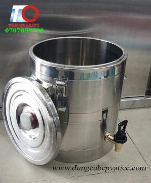 Thùng inox 2 lớp cách nhiệt có vòi xả - thùng...