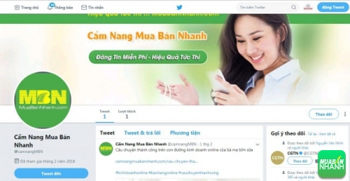 Cẩm nang mua bán tại Twitter